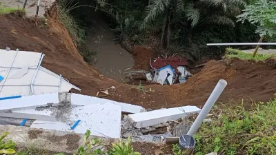 Tebing Longor 30 Meter di Desa Cilibur,  Pemkab Brebes Siapkan Relokasi Jalur