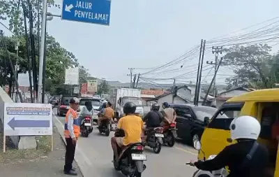 Arus Mudik H-4 Lebaran di Brebes Selatan Ramai Lancar, Simpang Tiga Pagojengan Masih Terkendali
