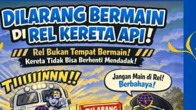 Awas! Nekat Nongkrong dan Bikin Konten di Rel Kereta Api Tegal Bisa Dipenjara atau Denda Rp15 Juta