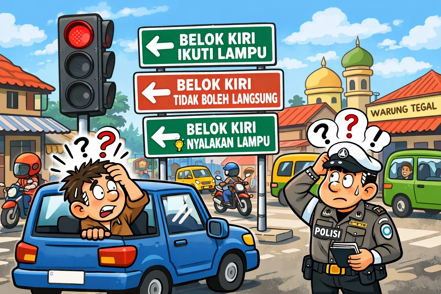 Mbelok Kiwa Ngikuti Lampu