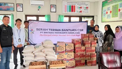Ramadan Berbagi, PT Bintang Indokarya Gemilang Santuni Anak Yatim dan Salurkan Sembako di Brebes