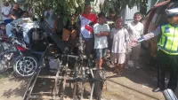 Tragis! Motor Tabrak Rak Bensin Eceran di Kajen, Pengendara Alami Luka Bakar 100 Persen