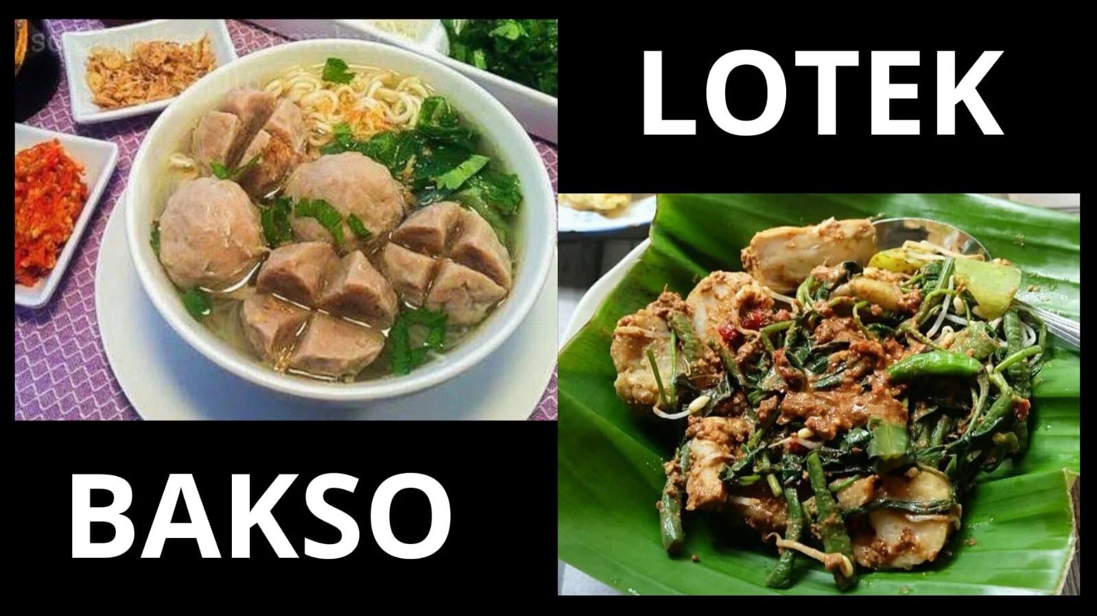 Bakso dan lotek kuliner pemalang