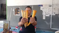 Dari Cangkang Telur, Susu, dan Madu, Pria Asal Tegal Ini Sulap Jadi Pipa Gading