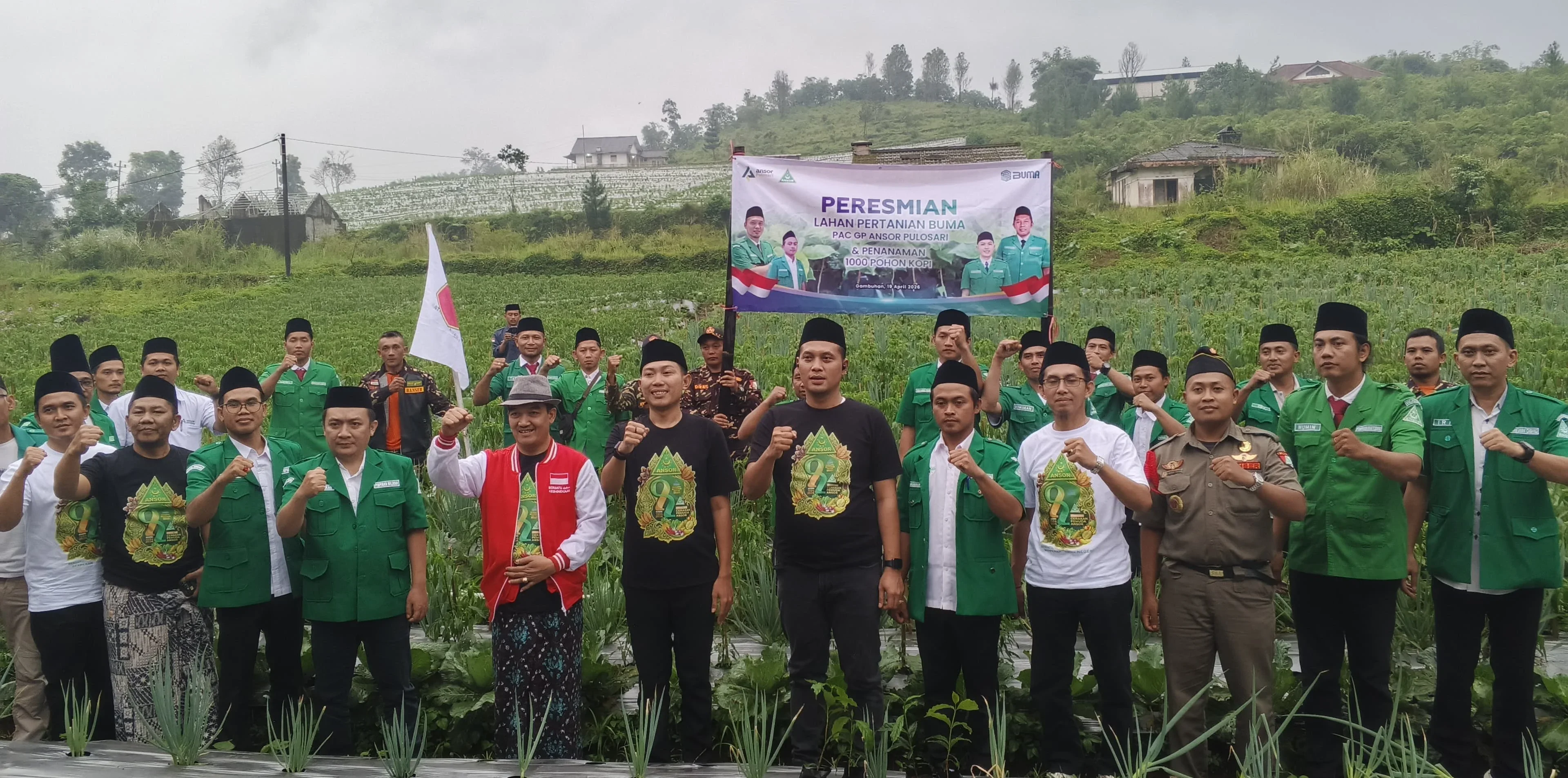 Usai Dilantik, PAC GP Ansor Pulosari Pemalang Langsung Tancap Gas Program Pertanian