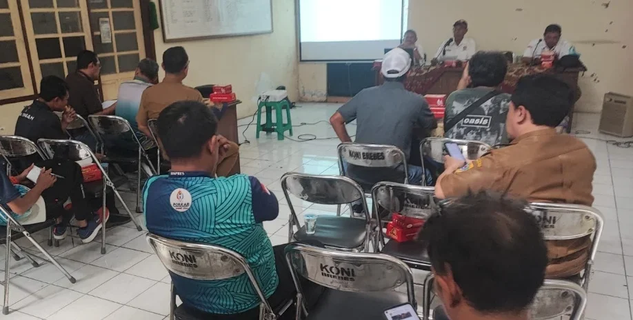 KONI Brebes Rakor Dana Pembinaan Atlet Porprov Jateng 2026