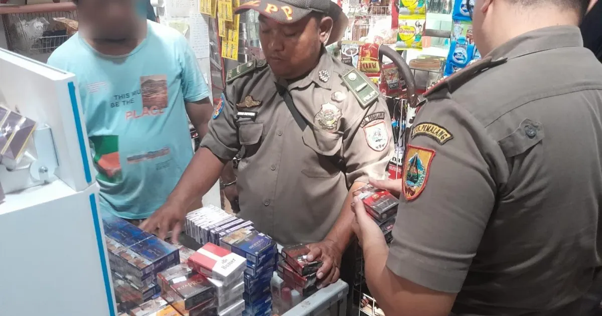 Api Razia Swt Razia Satpol PP Pemalang Sita Ribuan Batang Rokok Ilegal