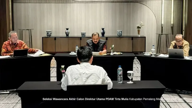 Detik-detik Penentuan Seleksi Calon  Dirut PDAM Pemalang, Bupati Anom Wawancarai Langsung Kandidat