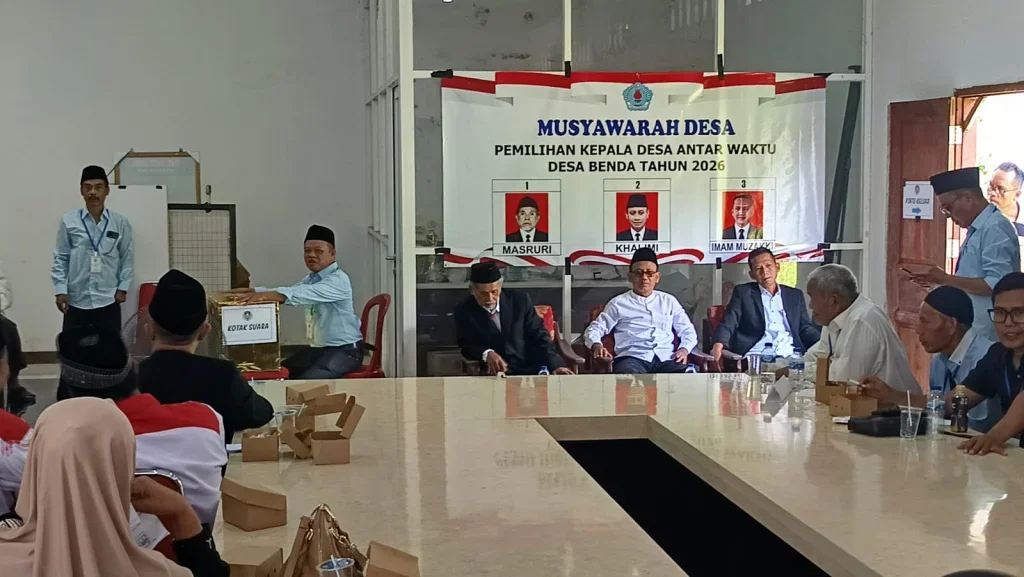  Proses Pilkades PAW Desa Benda, Kecamatan Sirampog, Kabupaten Brebes.