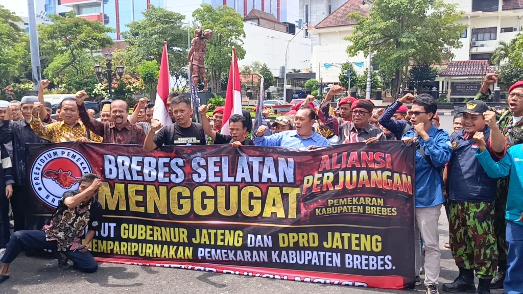 Rombongan Pegiat Pemekaran Brebes Selatan Tiba di Kantor Gubernur Jateng, Audiensi Bahas Kejelasan Paripurna