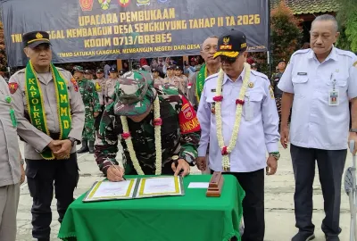 TMMD Sengkuyung 2026 Dibuka di Sridadi Brebes, Fokus Pembangunan dan Mitigasi Bencana