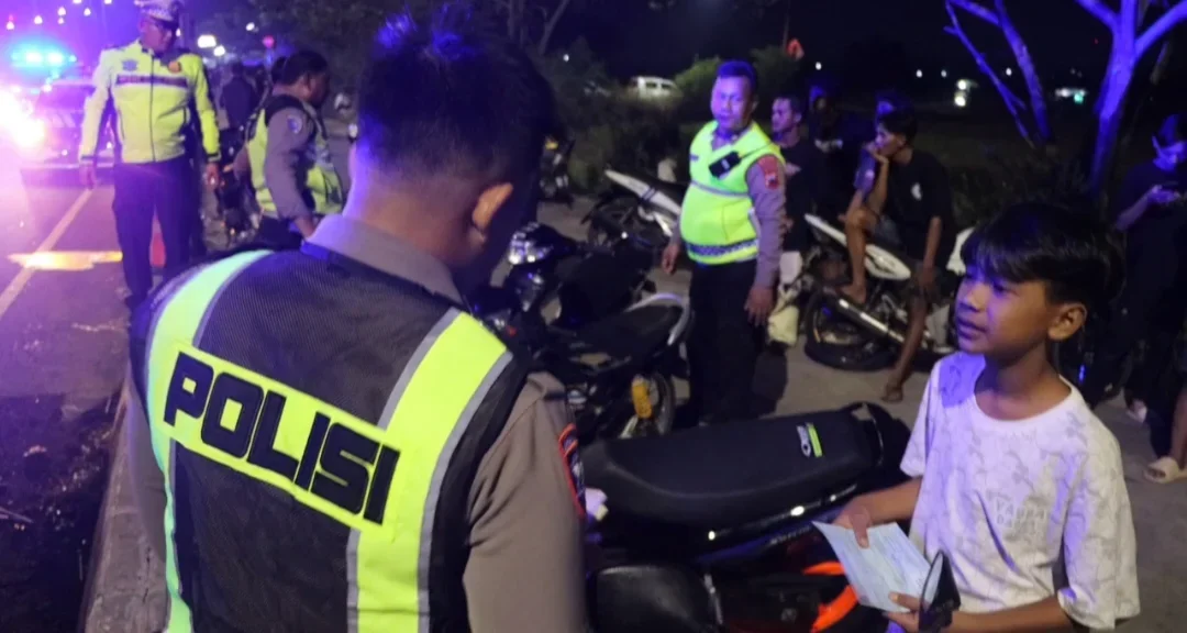 Razia Besar Polres Pekalongan Kota Diwarnai Kejar-kejaran Pembalap Liar