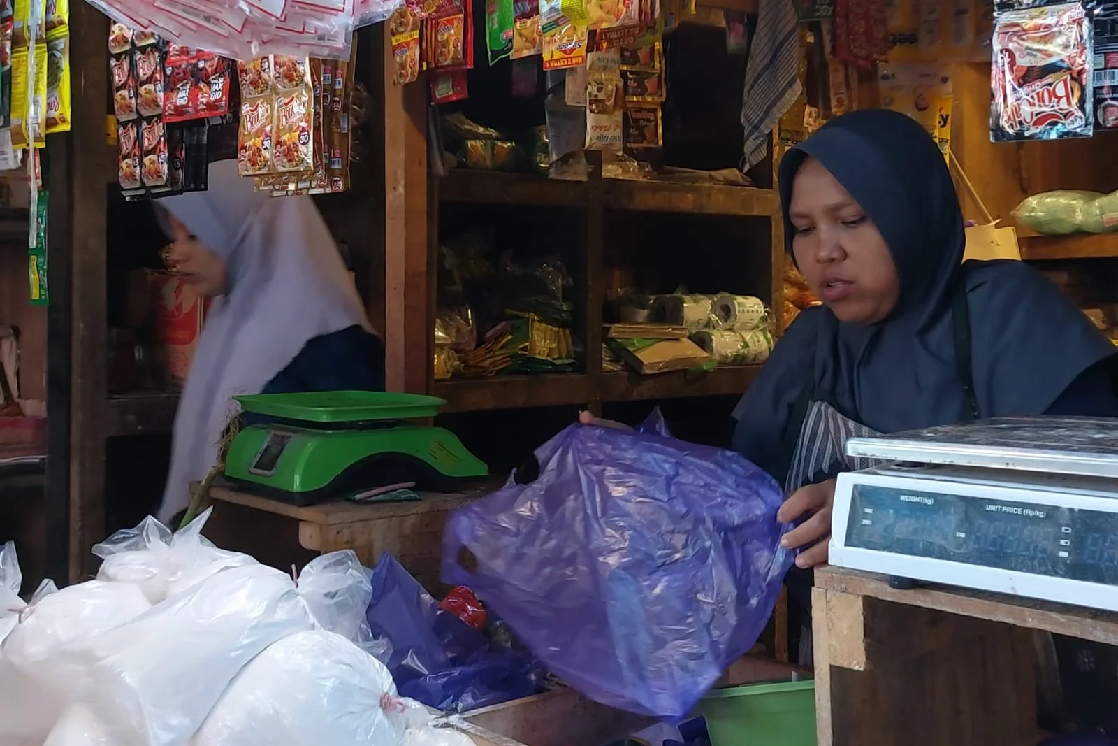 Salah satu pedagang di Kabupaten Pemalang.