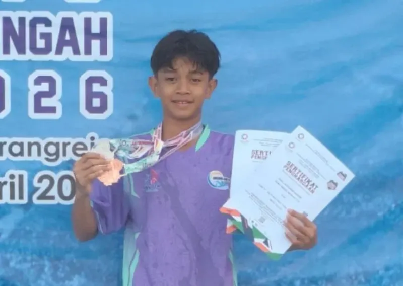 Mantab, Atlet Renang Brebes Sabet 7 Medali di Kejurprov 2026, Satu Atlet Pecahkan Rekor