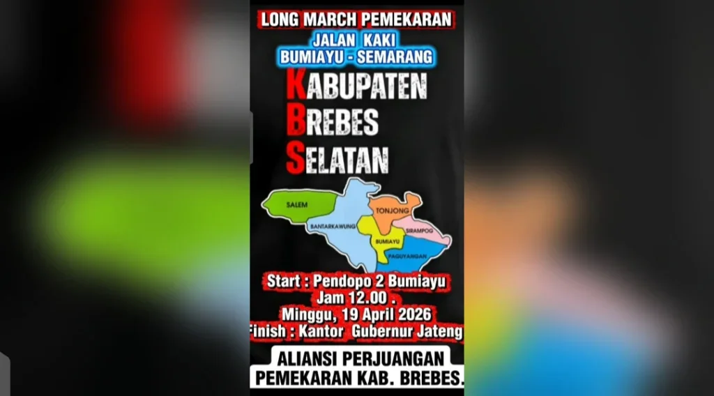 Aliansi Perjuangan Pemekaran Kabupaten Brebes, Wadah Baru yang Siapkan Aksi Long March Bumiayu–Semarang