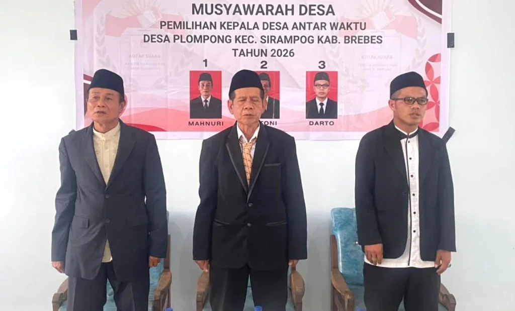 Tiga Kandidat Bersaing di Pilkades PAW Plompong Brebes, Siapa unggul?