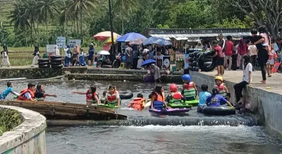 Sensasi Liburan di Telaga Biru Sodong Pemalang, Tawarkan Pesona Alam Perbukitan