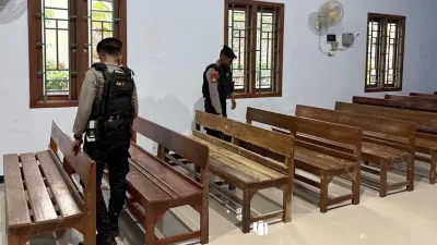 Sterilisasi Ibadah Jumat Agung, Polres Pekalongan Pastikan Keamanan Umat Nasrani