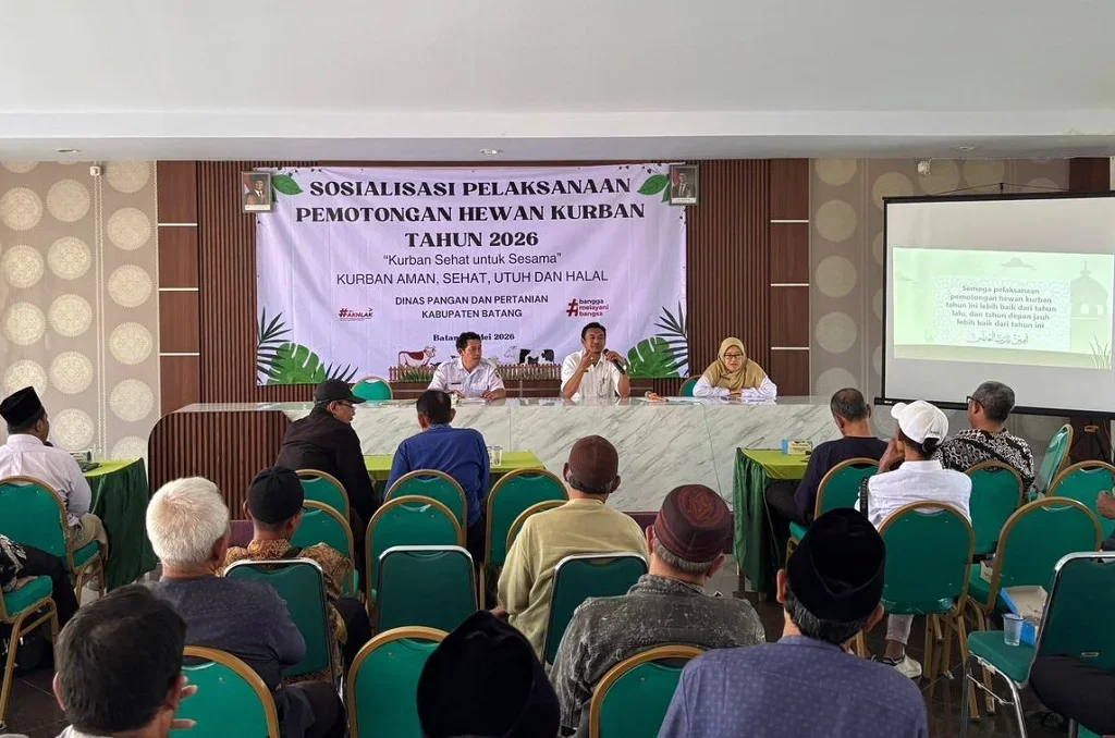 Dispaperta Batang Sosialisasi Standar Pemotongan Hewan Kurban Jelang Iduladha 1447 H