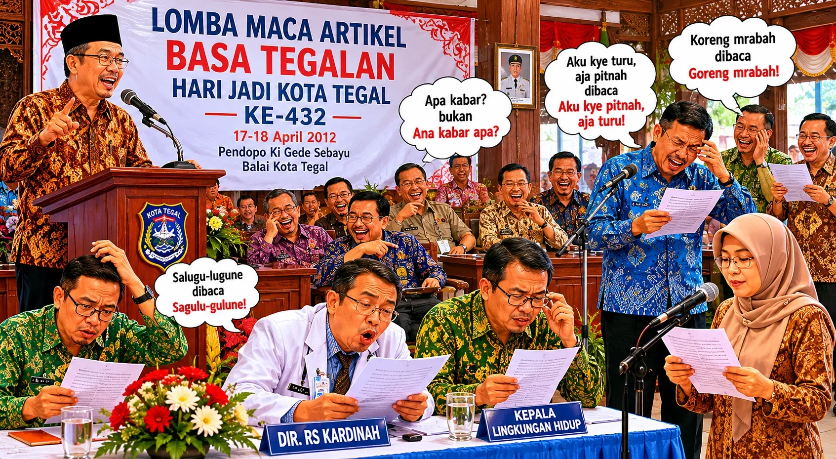 Ilustrasi lomba maca artikel