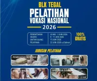 Gratis, BLK Kabupaten Tegal Buka 4 Pelatihan Vokasi Nasional