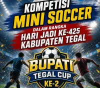 Menutup Rangkaian Hari Jadi ke-425 Kabupaten Tegal, PWI Gelar Turnamen Mini Soccer