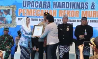 Hardiknas, 53 Ribu Pelajar di Brebes Pecahkan  Rekor MURI Deklarasi Tertib Lalu Lintas