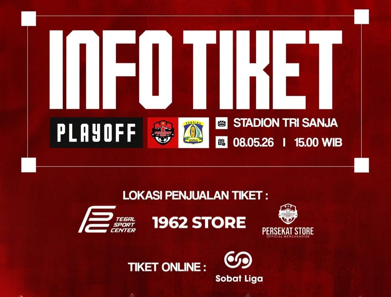 Harga Tiket Laga Persekat Vs Persiba Rp20 Ribu, Jumat Ini