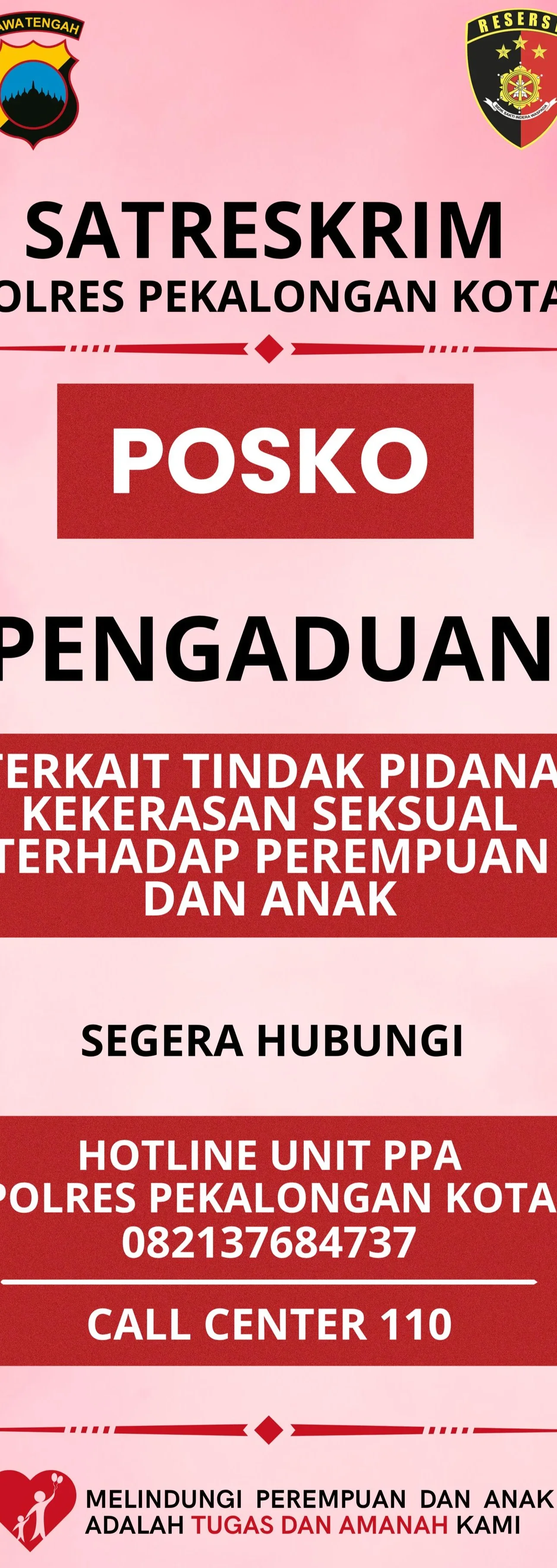 Polres Pekalongan Kota Buka Posko Aduan Dugaan Kekerasan Seksual Santriwati