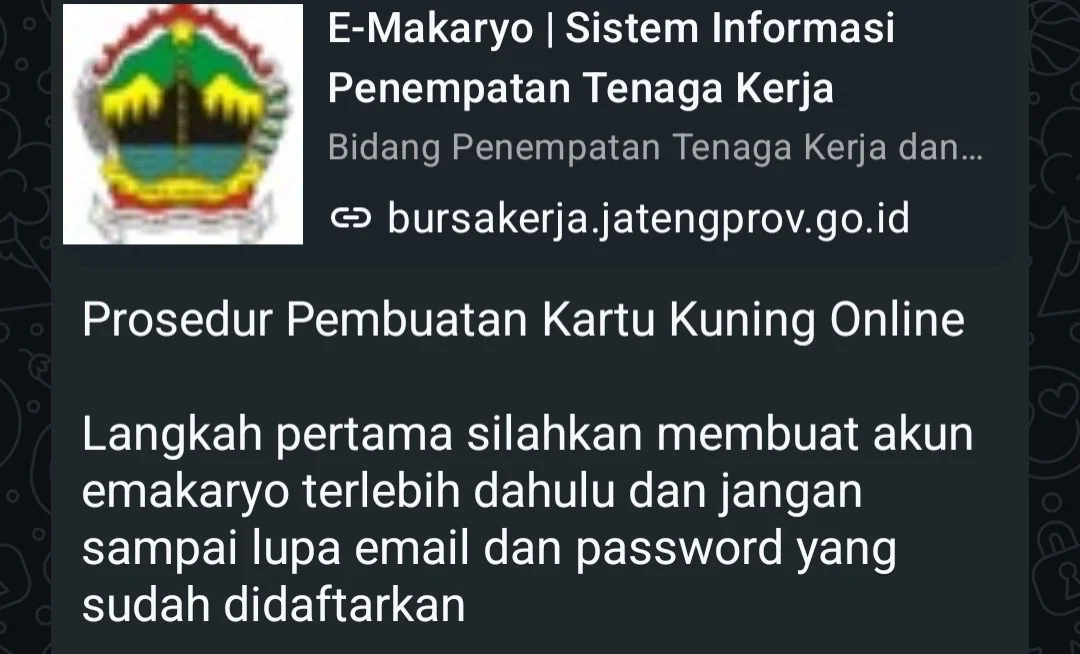 Cara Mudah Buat Kartu Kuning Online, Ini Tahapannya