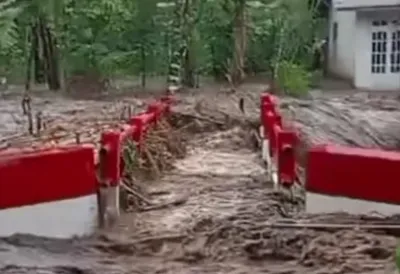Waspada, Gunung Slamet Hujan Lebat, Arus Sungai di Moga dan Pulosari Pemalang Deras Berlumpur
