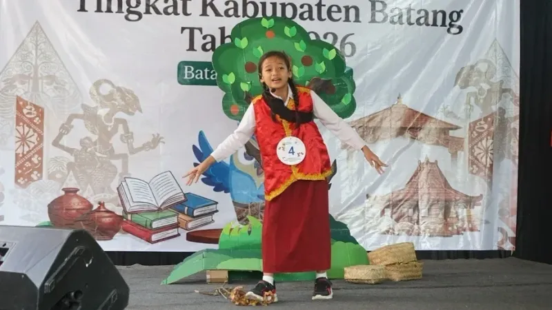 Tumbuhkan Kecintaan pada Cerita Rakyat, Disperpuska Batang Gelar Lomba Bertutur