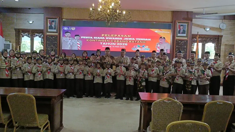 Lepas 32 Anggota Pramuka ke Siaga Kwarda Jateng, Bupati Batang: Jangan Merasa Minder