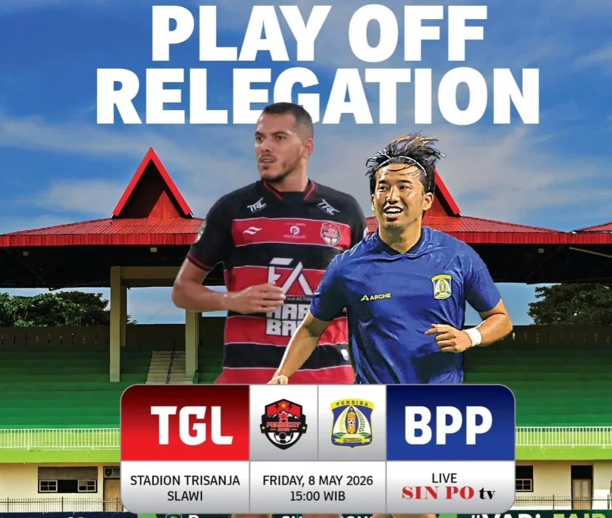 Jadi Laga Penentu di Liga 2, Persekat Tegal Siap All Out Hadapi Persiba di GOR Trisanja Slawi