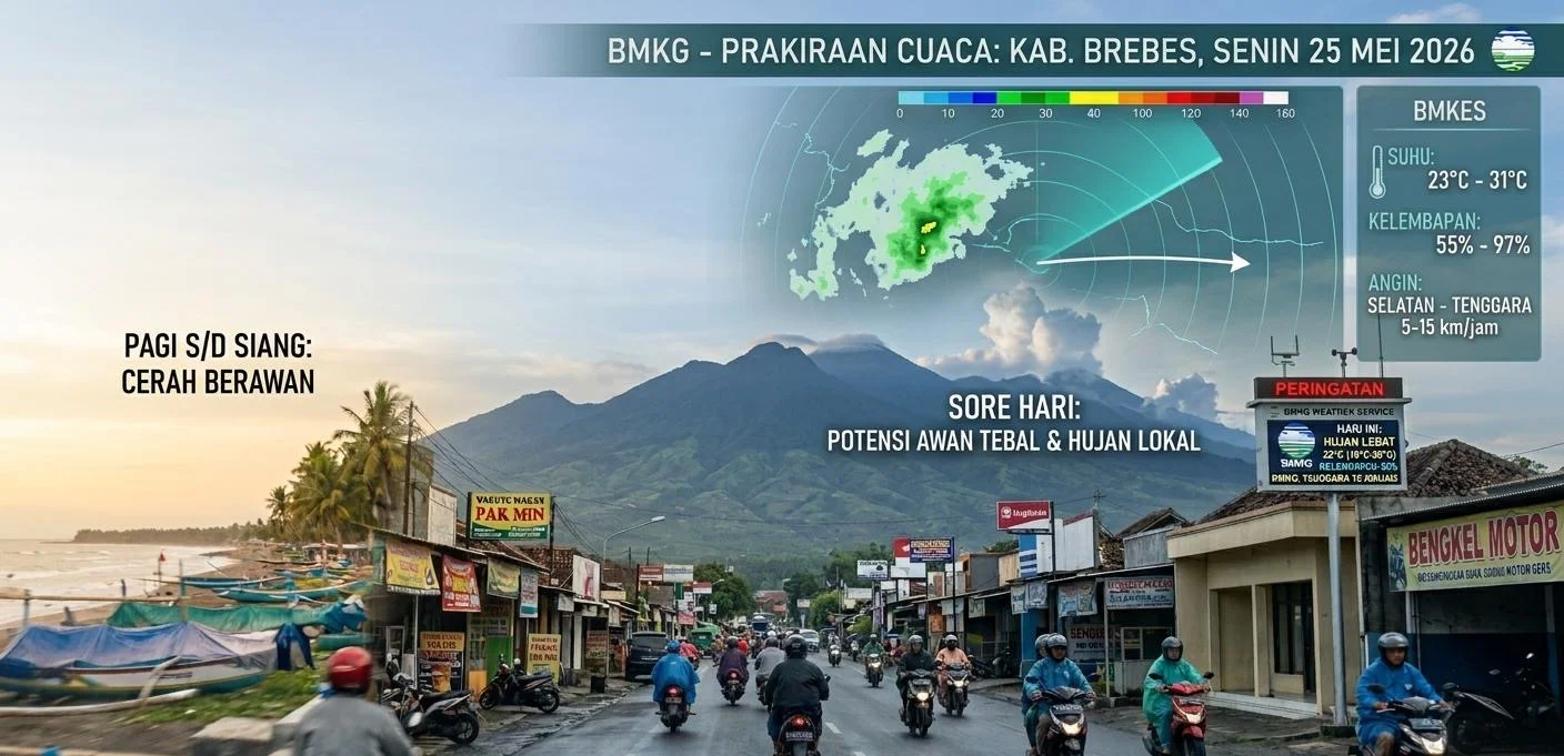 Ilustrasi cuaca Brebes.
