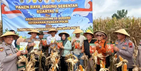 Polres Batang Panen Raya Jagung untuk Dukung Swasembada Pangan Nasional