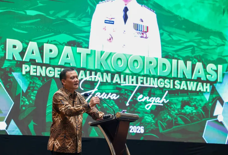 Sawah Harus Tetap Terjaga, Ahmad Luthfi Dorong Perlindungan 87 Persen Lahan Pertanian di Jateng