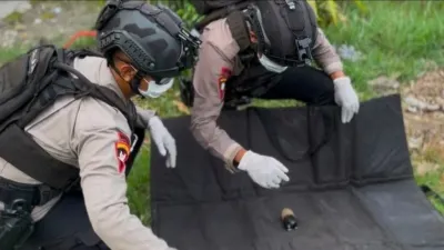 Petani Temukan Granat Nanas di Lahan Jagung Desa Penujah Kedungbanteng Tegal, Tim Gegana Diterjunkan
