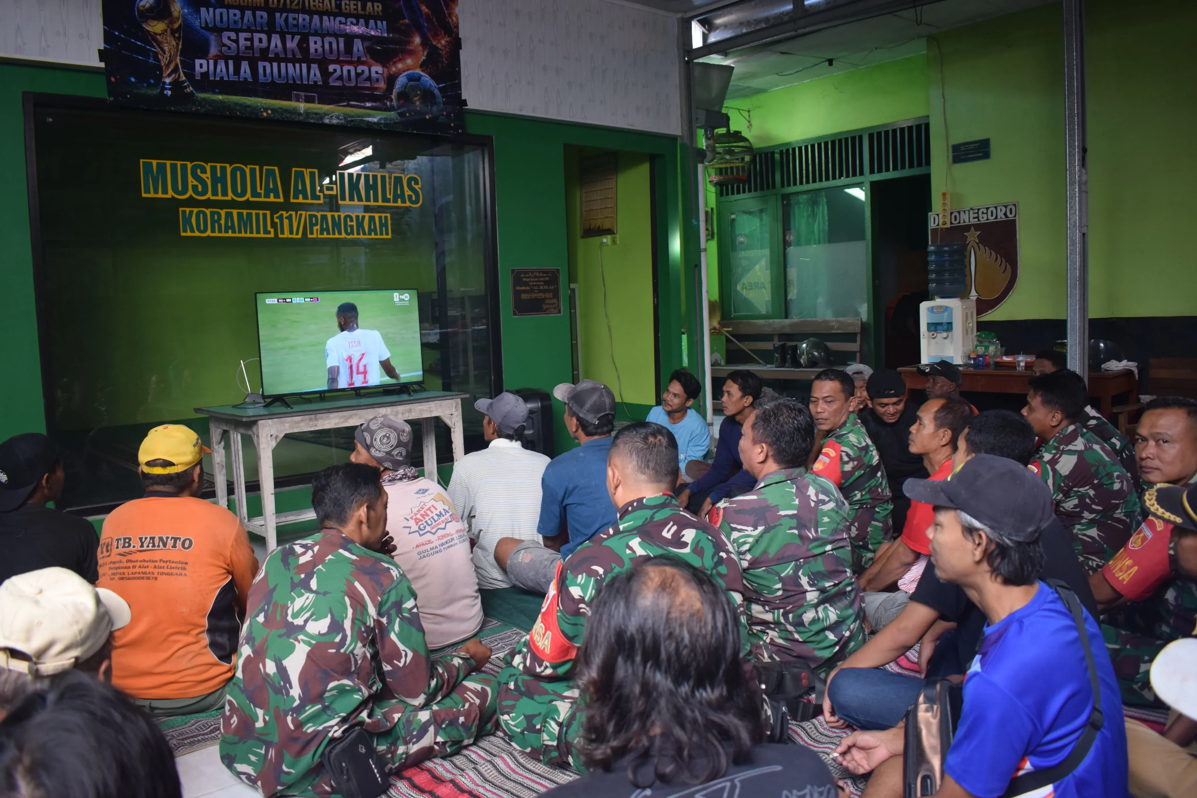 Kodim 0712/Tegal Gelar Nobar Piala Dunia 2026 Bersama Masyarakat