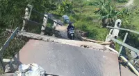 Kerusakan Makin Parah, Warga Mlayang Brebes Tunggu Perbaikan Jembatan Keruhbehet