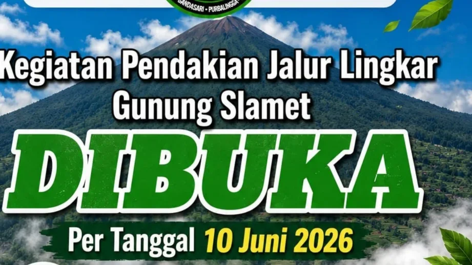 Jalur Pendakian Gunung Slamet Dibuka Hari Ini, Berikut Syarat dan Ketentuannya