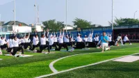 Yoga Bareng Anjasmara di Tegal Makin Diminati Warga