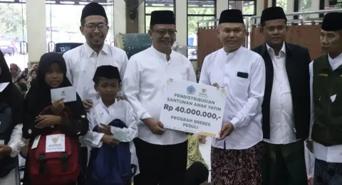 Pemkab Brebes Beri Santunan kepada 200 Anak Yatim di Momen Tahun Baru Islam