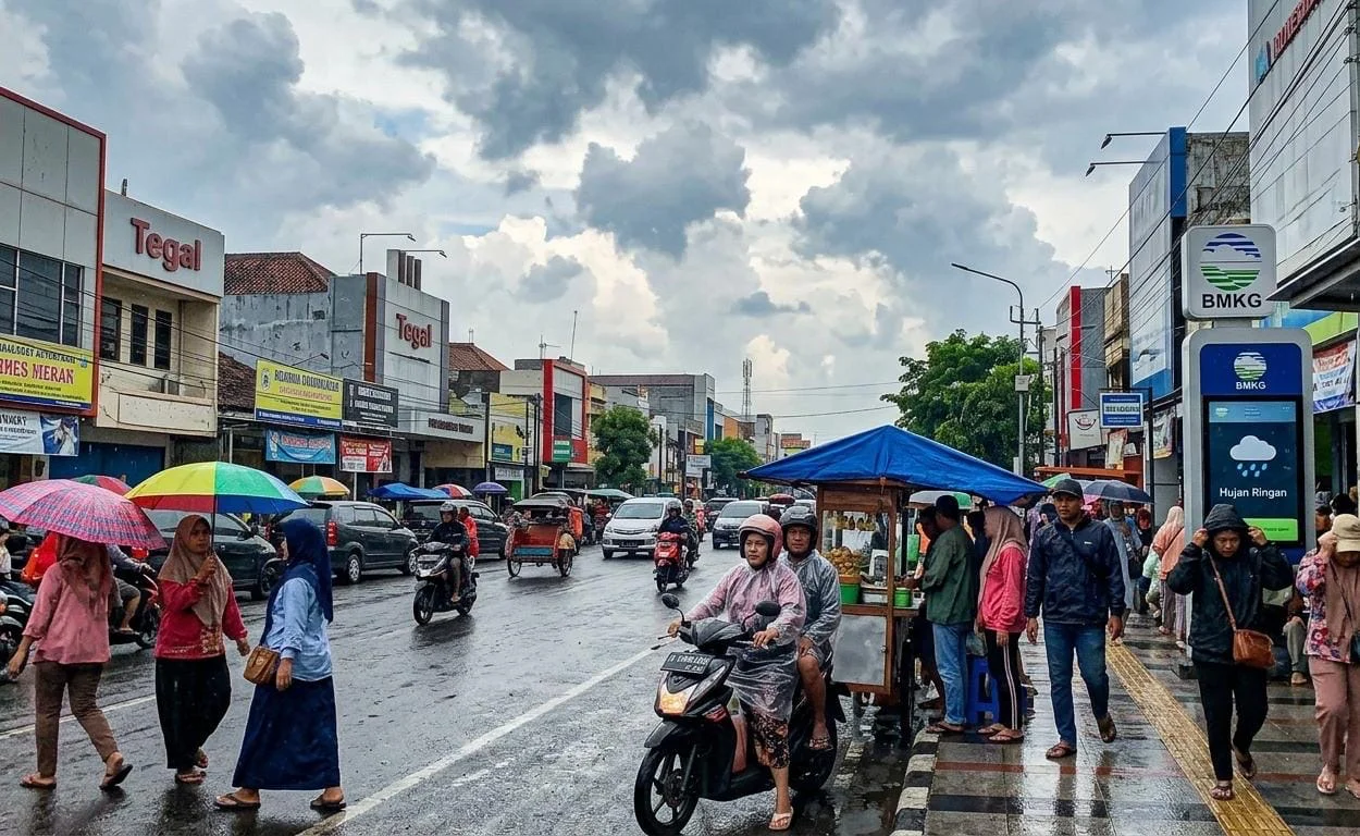 Prakiraan Cuaca Tegal Hari Ini Pagi Cerah, Siang hingga Sore Berpotensi Hujan Ringan