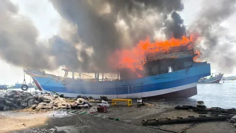Kapal KM Usaha 3 Terbakar, PSDKP Tegal Ungkap Dugaan Korsleting
