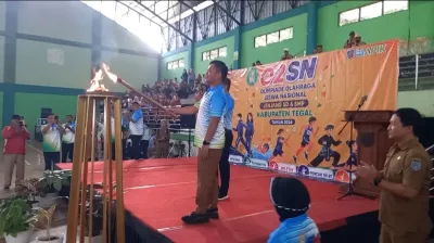 Ratusan Pelajar Adu Prestasi di Ajang O2SN Tingkat SD dan SMP Kabupaten Tegal