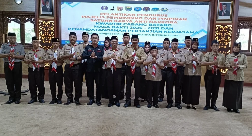 Pengukuhan Saka Anti Narkoba di Batang
