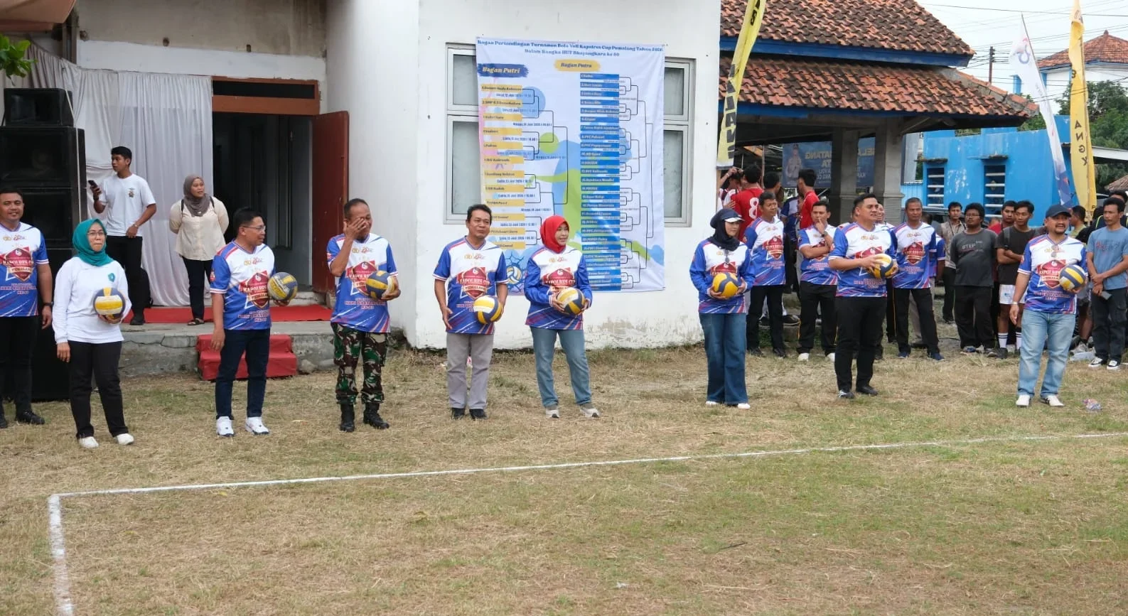 38 Tim Ikuti Turnamen Bola Voli Piala Kapolres Pemalang, Meriahkan Hari Bhayangkara ke-80