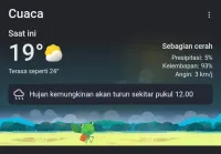 Prakiraan Cuaca Guci Hari Ini Pagi Cerah, Siang Berpotensi Hujan Petir