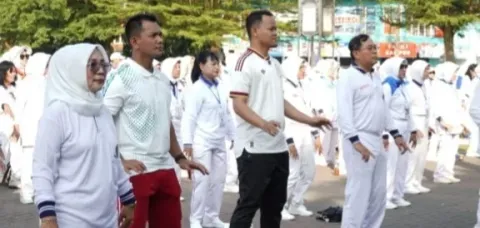 6.200 Lansia Meriahkan Senam Bersama di Purbalingga